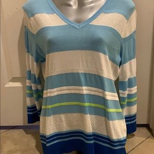 Blue stripe sweater